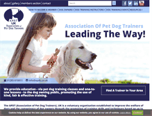 Tablet Screenshot of apdt.co.uk